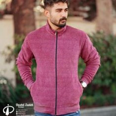 سویشرت-مخمل-حوله-ای-تدی-رنگ-زرشکی