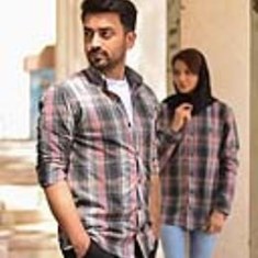 پیراهن-کتان-کش-چهارخانهشُست-شده-دوخت-صنعتی