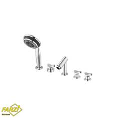 ست-شیرآلات-وان-و-جکوزی-کلار-مدل-شبنم-کروم