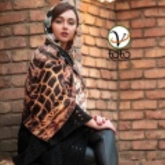 روسری-طرح-جدید-پلنگی-قواره-بزرگ-ترک-دور-دست-دوز