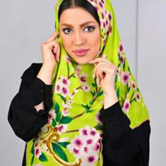 روسری-ابریشم-مجلسی-دور-دست-دوز-ترک