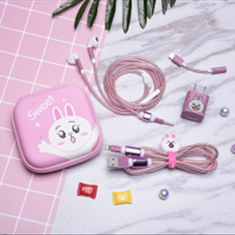 پک-محافظ-کابل-اکلیلی-به-همراه-کیف-هندزفری-و-پاوربانکدر-طرح-های-جدید