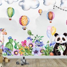 پوستر-دیواری-اتاق-کودک-طرح-زیبای-پاندا-کد-505