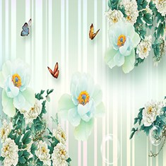 پوستر-دیواری-سه-بعدی-طرح-گل-زیبا-کد-125