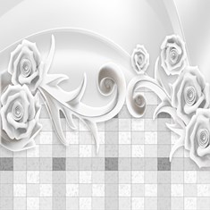 پوستر-دیواری-سه-بعدی-طرح-گل-زیبا-کد-136