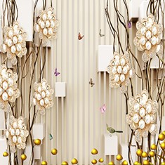 پوستر-دیواری-سه-بعدی-طرح-گل-زیبا-کد-105