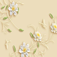 پوستر-دیواری-سه-بعدی-طرح-گل-زیبا-کد-183