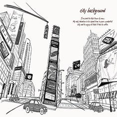 پوستر-دیواری-سه-بعدی-طرح-شهر-و-ساختمان-کد401