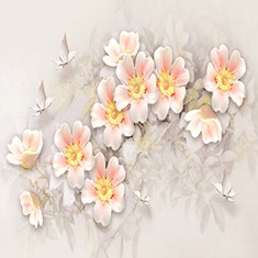 پوستر-دیواری-سه-بعدی-طرح-گل-زیبا-کد-129