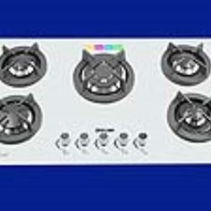 اجاق-گاز-صفحه-ای-پنج-شعله-پلوپز-وسط-شیشه-ای-سفید-کد-160-ملینی