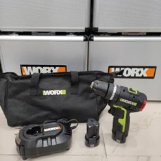 دریل-شارژی-مارک-ورکس-12ولت-WU131-2-موتور-براشلس-باطری-لیتیوم-گیربوکس-دوحالته-همراه-شارژر-صنعتی-3حالته-دریل-پیچبند-چکشیدور-موتور-500الی1800-دور-سه-نظام-10-میلیمتر-ترکمتر-20-حالته