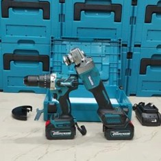 ست-دوقلو-دریل-شارژی-و-مینی-وسط-شارژی-مارک-ماکیتا-36ولت-واقعی-دوباطری-همراه-شارژی-صنعتی-و-دارای-جعبه-حمل-محکم