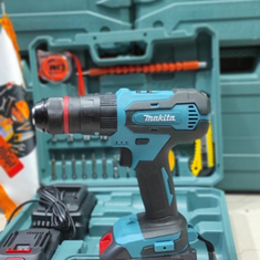 دریل-شارژی-ماکیتا-21-ولت-واقعی-مدل-Df331باطری-یدک-باپک-کامل-مته-وپیچ-بندو-بکس