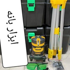 تراز-لیزری-دیوالت-استوانه-ای-360-درجه-چهار-طرفه-به-صورتی-که-کف-خط-کشی-نمیشودفقط-سقف-ودیوار-دارای-سه-پایه-تنظیم-ارتفاع