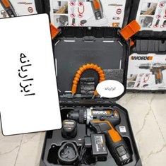 دریل-شارژی-ورکس-12-ولت-باطری-لتیومی-مدلW-128-8باطری-یدک-شارژر-پایه-ای