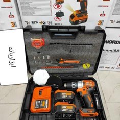 دریل-شارژی-ورکس-کپی-21-ولت-واقعی-350-الی-1250-دور-در-دقیقه-سه-نظام-13-اتوماتیک-سه-نظام-فلزی