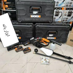 کارواش-شارژی-ورکس-20-ولت-مدل-WG630E-9داری-2-عدد-باطری-20-ولتجعبه-قابل-حمل-پلاستیکیولوازم-کامل