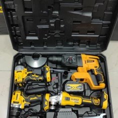 ست-4-قلو-ماک-دیوالتدریل-شارژیبوکس-شارژی-بتن-کن-شارژی-مینی-سنگ-شارژی-مشخصات-ست-4-قلودوباطری-مدل-198-36-ولت-واقعی-شارژپایه-دار-صنعتی-همراه-جعبه-حمل-محکم