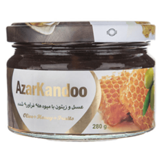 عسل-و-زیتون-با-میوه-های-فرآوری-شده-آذرکندو-مقدار-280-گرم