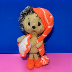 عروسک-بافتنی-جوجه-تیغی