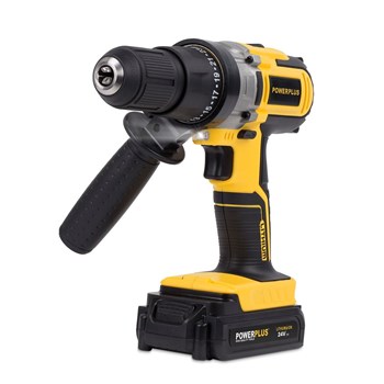 دریل-پیچ-گوشتی-چکشی-شارژی-پاور-پلاسPOW-0054LI
