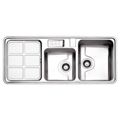 سینک-دو-لگنه-فانتزی-815-توکار-با-جامایع-استیل-البرز