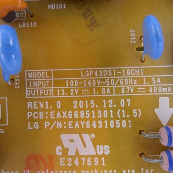 برد-پاور-ال-جی-مدل-43LH590V