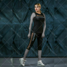 ست-تاپ-شلوارک-تور-دار-calvinklein