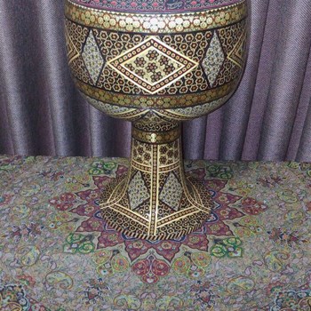 تنبک-خاتم-کاری-پر-استخوان